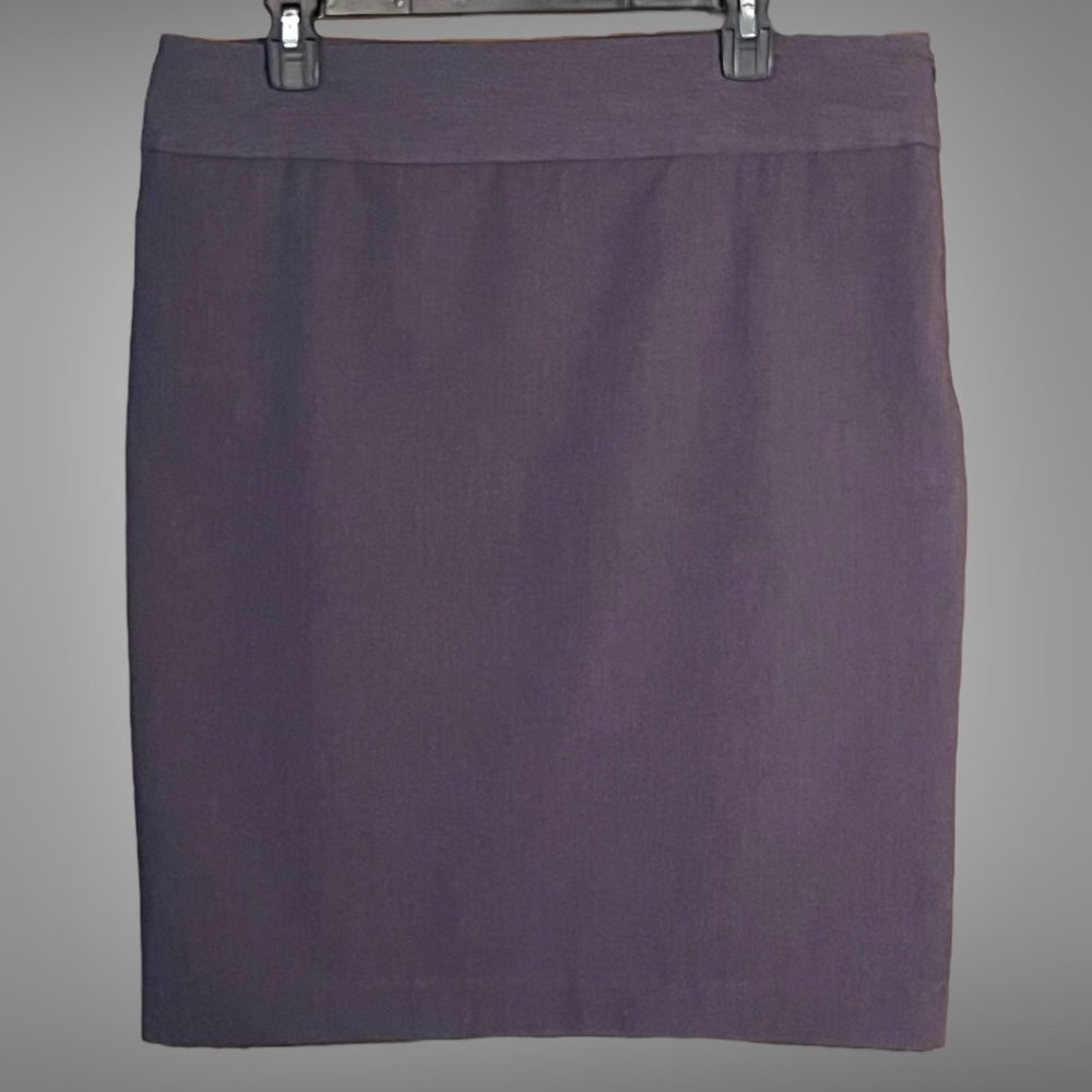 Liz Claiborne size 12 charcoal gray career professional office pencil skirt